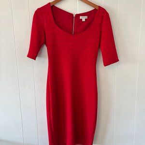 Red Bisou Bisou Bodycon Dress